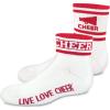 image2quot Quarter Sock With Cheer ampamp StripesRed