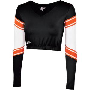 imagechass Womens Performance Blaze BodylinerBlackWhiteOrange