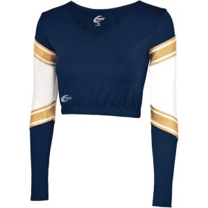imagechass Womens Performance Blaze BodylinerNavyWhiteMet Gold