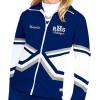 imagechass Girls Metallic Double Knit WarmUp Jacket for Cheerleaders  Youth SizesMaroonGold
