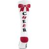 imagechass Womens KneeHigh Bow SockWhiteDk GreenBlack