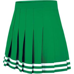 imagechass DoubleKnit KnifePleat Cheerleading Skirt  Cheer Uniform SkirtKelly  Youth Sizes