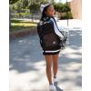 imagechass Girls Glitter Cheerleading Backpack BlackBlack