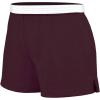 imagechass Practice Knit Cheerleading Shorts Features Elastic WaistbandBrown