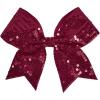 imagechass Sequin Performance Hair BowSeq Maroon