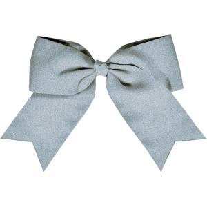 imagechass Jumbo Hair BowMETALLIC SILVER