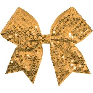 imagechass Sequin Performance Hair BowSEQ GOLD