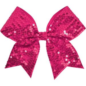 imagechass Sequin Performance Hair BowSEQ PINK
