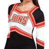 imagechass Girls Performance Blaze BodylinerMaroonWhiteMet Silver
