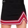 imagechass Womens Blaze SkirtRedWhiteMet Silver