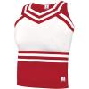 imageDouble Knit Sweetheart Cheer Uniform Shell TopRed
