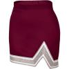 imagechass Womens Blaze SkirtMaroonWhiteMet Silver