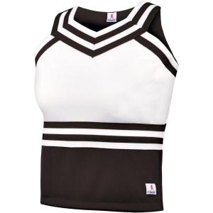 imageDouble Knit Sweetheart Cheer Uniform Shell TopBlack