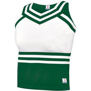 imageDouble Knit Sweetheart Cheer Uniform Shell TopDark Green