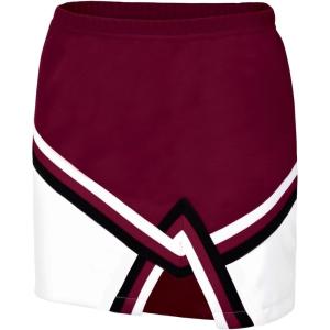 imagechass Sport Legacy Girls Cheerleading Skirt  Cheerleading Uniform in Youth and Adult SizesMaroonWhiteBlack  Adult Size