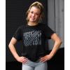 imagechass Cheer Graphic TShirt for Cheerleaders  Vintage Inspired Top with Cheerleading Screen PrintBlack  Adult