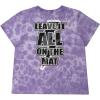 imagechass Cheer Graphic TShirt for Cheerleaders  Vintage Inspired Top with Cheerleading Screen PrintLavender  Adult