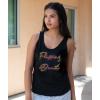 imagechass Cheer Graphic Tank Top for Cheerleaders  Vintage Inspired Summer Top with Cheerleading Screen PrintBlack  Adult