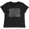 imagechass Cheer Graphic TShirt for Cheerleaders  Vintage Inspired Top with Cheerleading Screen PrintBlack  Child