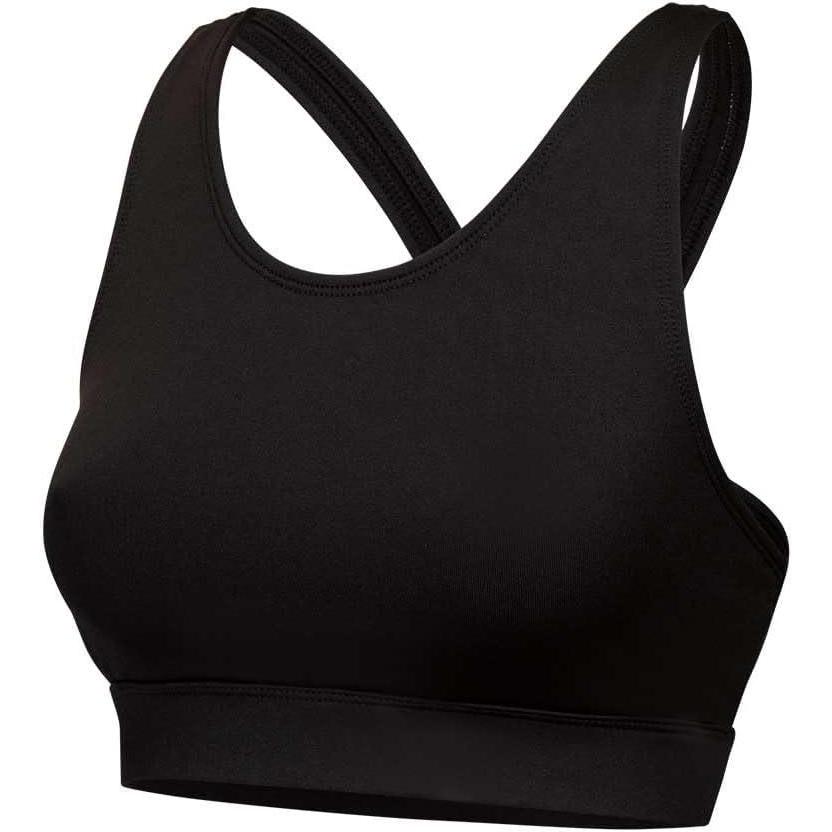 imageGK All Star Cheer Athletic Bra Top for Girls  VBack Twisted Sports Bra with Cut OutBlack  Plus