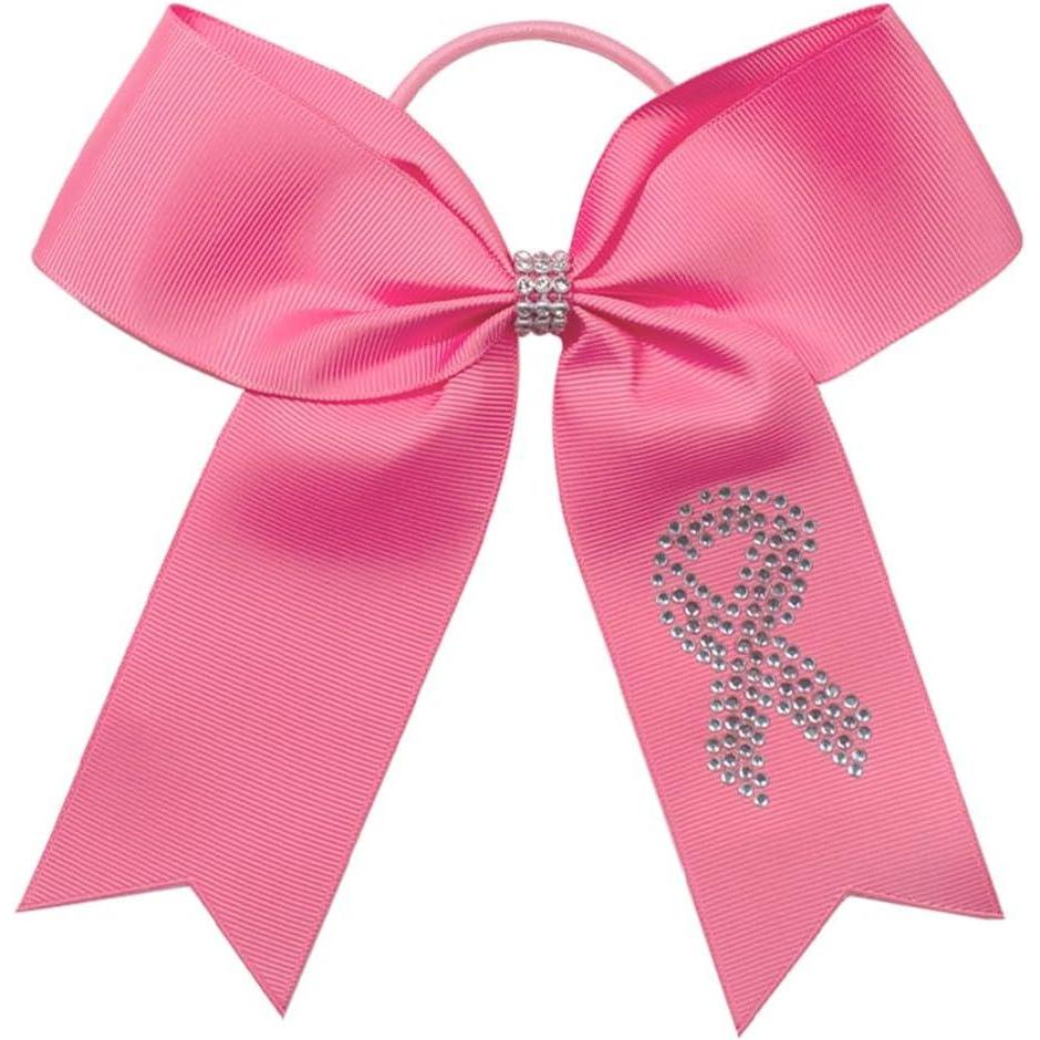 imagechass Pink Awareness Ribbon Hair BowPink