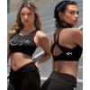 imageGK All Star Cheer Athletic Bra Top for Girls  VBack Twisted Sports Bra with Cut OutBlack  Plus