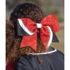 imagechass Rhinestone Swish Performance Hair BowGlitterSilver