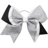 imagechass Rhinestone Swish Performance Hair BowGlitterSilver