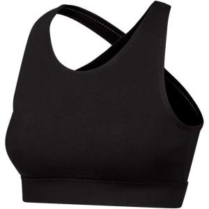 imageGK All Star Cheer Athletic Sports Bra for Girls  Supportive Crossback Bra Top with KeyholeBlack  Adult