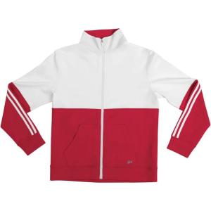 imageGK Basic Athletic Color Block Jacket for Women or MenRedWhite