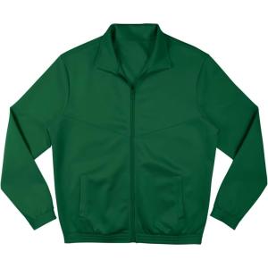 imageGK Basic Athletic Warmup Jacket for Women or Men Adult SizesDark Green