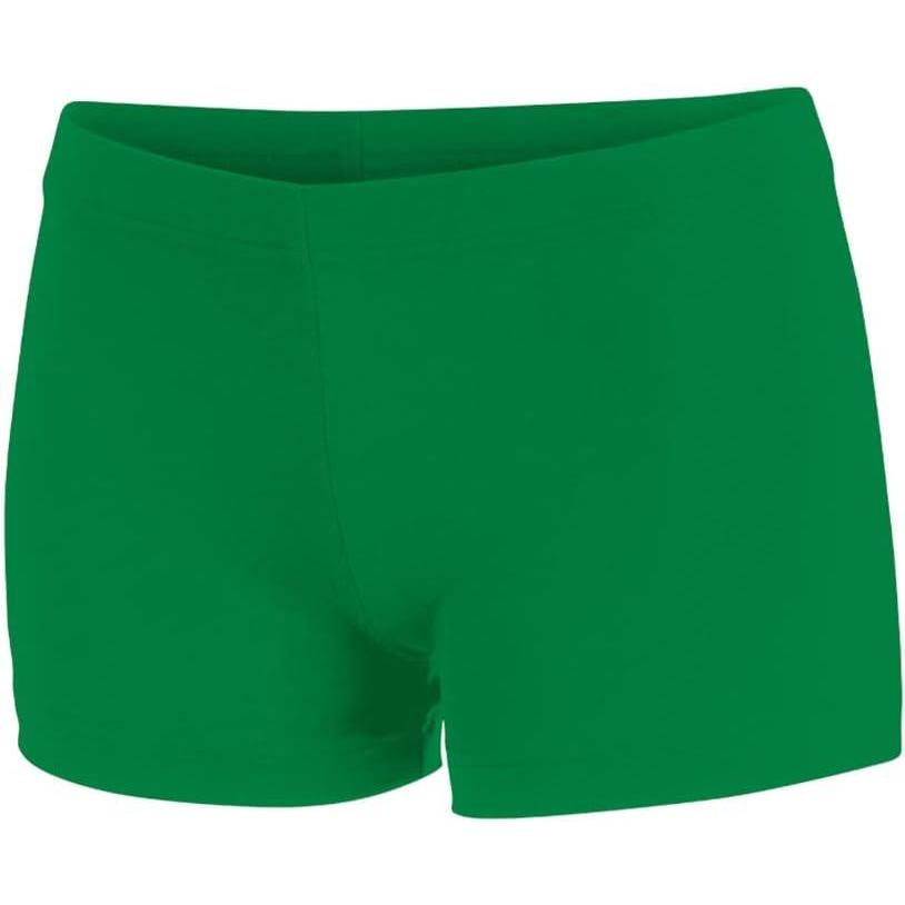 imagechass Girls BoyCut Cheerleading Briefs Soft MidRise Athletic Shorts for Youth GirlsKelly Green