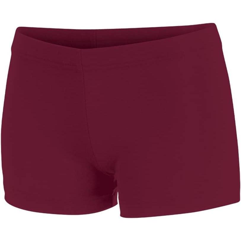 imagechass Girls BoyCut Cheerleading Briefs Soft MidRise Athletic Shorts for Youth GirlsMaroon