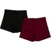 imagechass Girls BoyCut Cheerleading Briefs Soft MidRise Athletic Shorts for Youth GirlsBlack