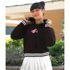imagechass Cheer Graphic Sweatshirt for Cheerleaders  Vintage Inspired Hoodie with Cheerleading Screen PrintBlack  Adult