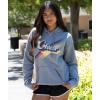 imagechass Cheer Graphic Sweatshirt for Cheerleaders  Vintage Inspired Hoodie with Cheerleading Screen PrintGraphite  Adult