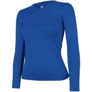 imageIon Cheer Fitted VNeck Long Sleeve Practice Top  Soft and Stretchy Practice Cheerleading ShirtRoyal  Adult Size