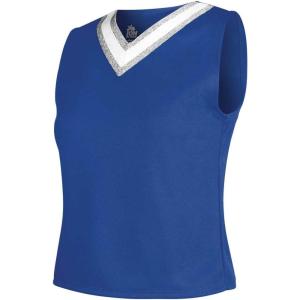 imageIon Cheerleading Uniform Top for Girls  VNeck Tank Cheer Shell TopRoyal  Adult