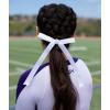 imagechass Cheerleading Hair Bows  6quot Traditional Hair Ribbon Accessory for Cheerleaders with Attached Hair TieBlack and White