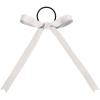 imagechass Cheerleading Hair Bows  6quot Traditional Hair Ribbon Accessory for Cheerleaders with Attached Hair TieWhite