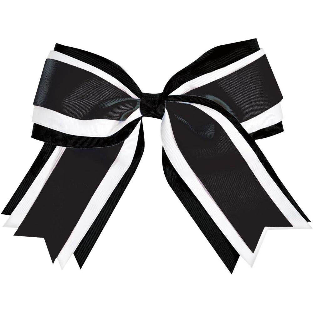imageJumbo 3 Color Cheer Hair BowBlack