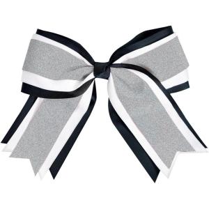 imageJumbo 3 Color Cheer Hair BowMETALLIC SILVER