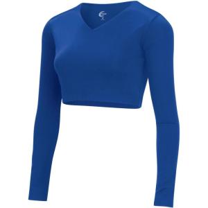 imagechass Cropped VNeck BodysuitRoyal 20