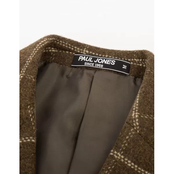 Herringbone Tweed Blazer British Wool Blend Sport Coat Jacket