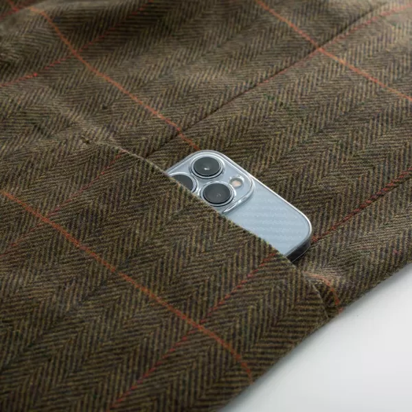 Herringbone Tweed Blazer British Wool Blend Sport Coat Jacket