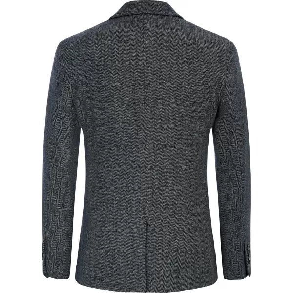 Herringbone Tweed Blazer British Wool Blend Sport Coat Jacket