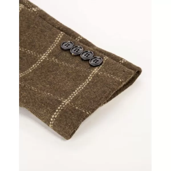 Herringbone Tweed Blazer British Wool Blend Sport Coat Jacket
