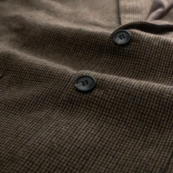 Herringbone Tweed Blazer British Wool Blend Sport Coat Jacket