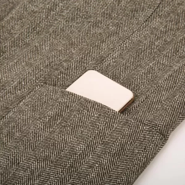 Herringbone Tweed Blazer British Wool Blend Sport Coat Jacket
