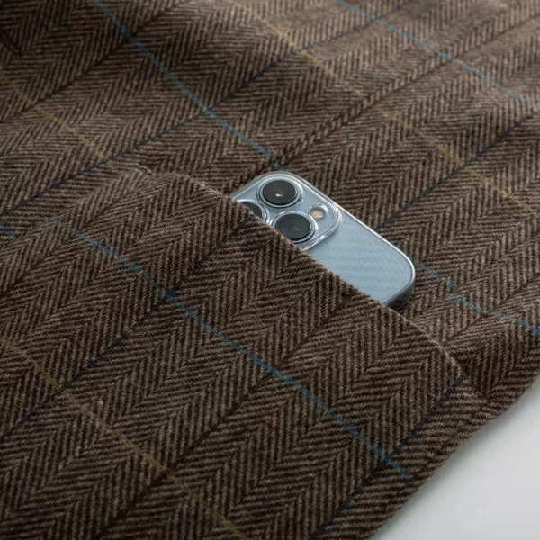 Herringbone Tweed Blazer British Wool Blend Sport Coat Jacket